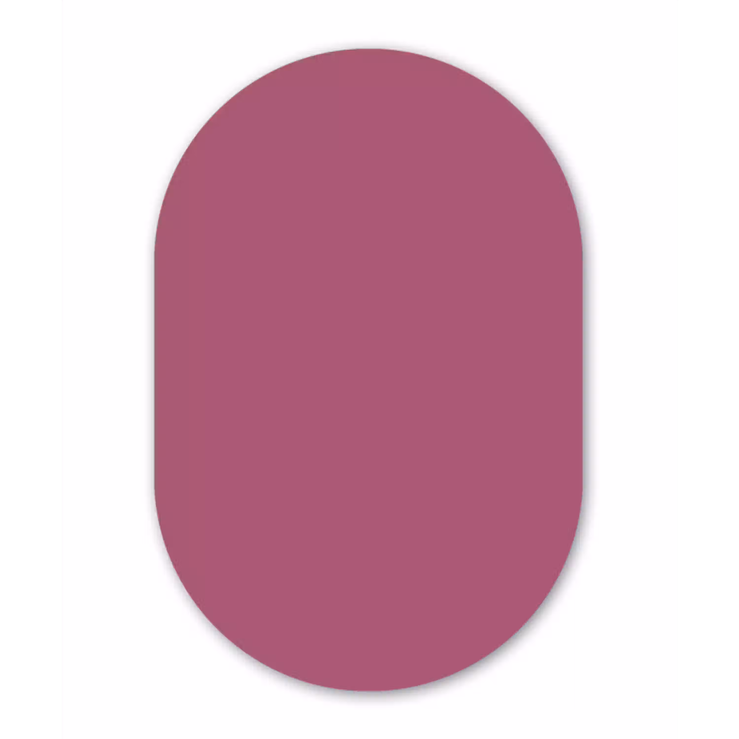 Berry - Roze -Pink Wandcirkel Ovaal Aluminium middel 839 -3d