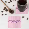 Paars - Strepen - You're doing great - Schaduw onderzetter kurk middel -sfeer2