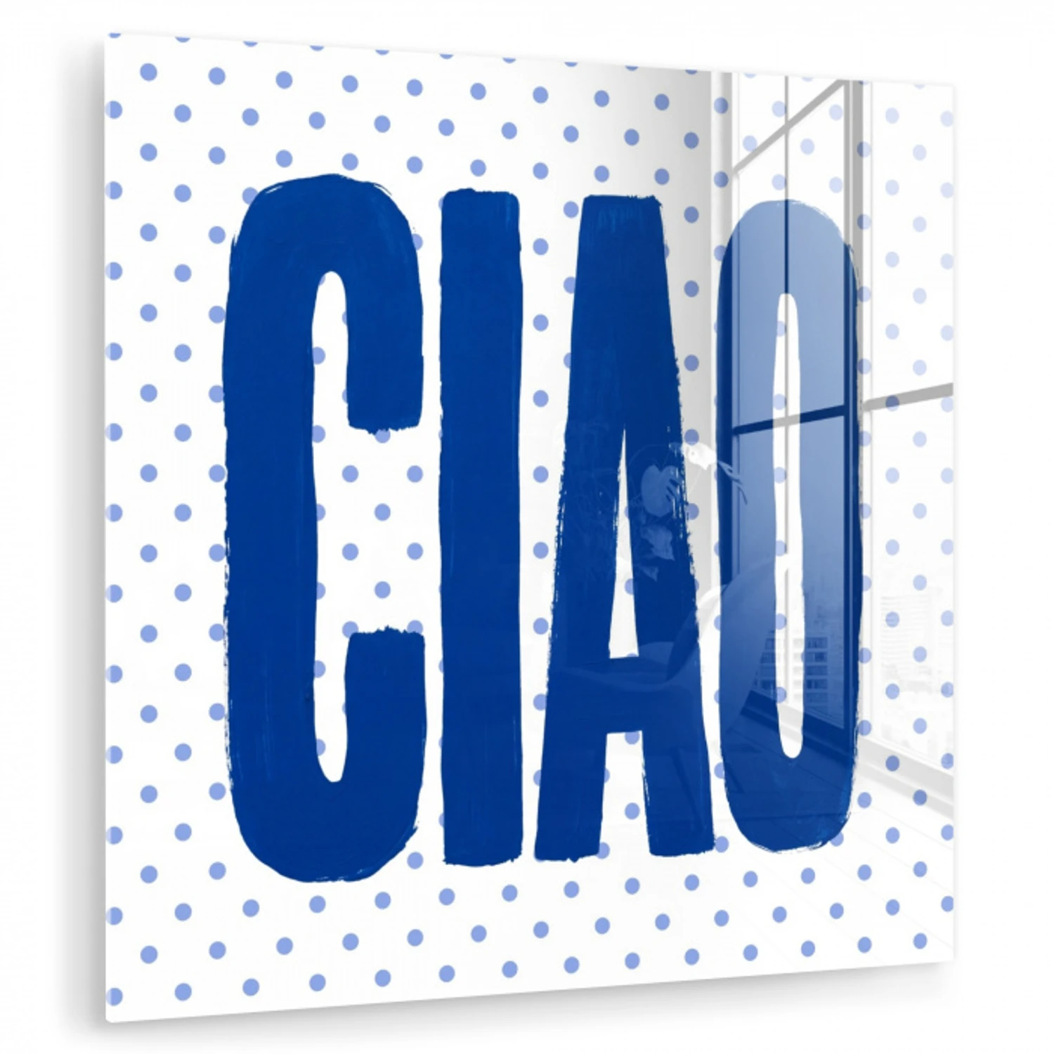 Ciao - Blauw - Stippen plexiglas 5mm klein -zzzproduct_nieuw