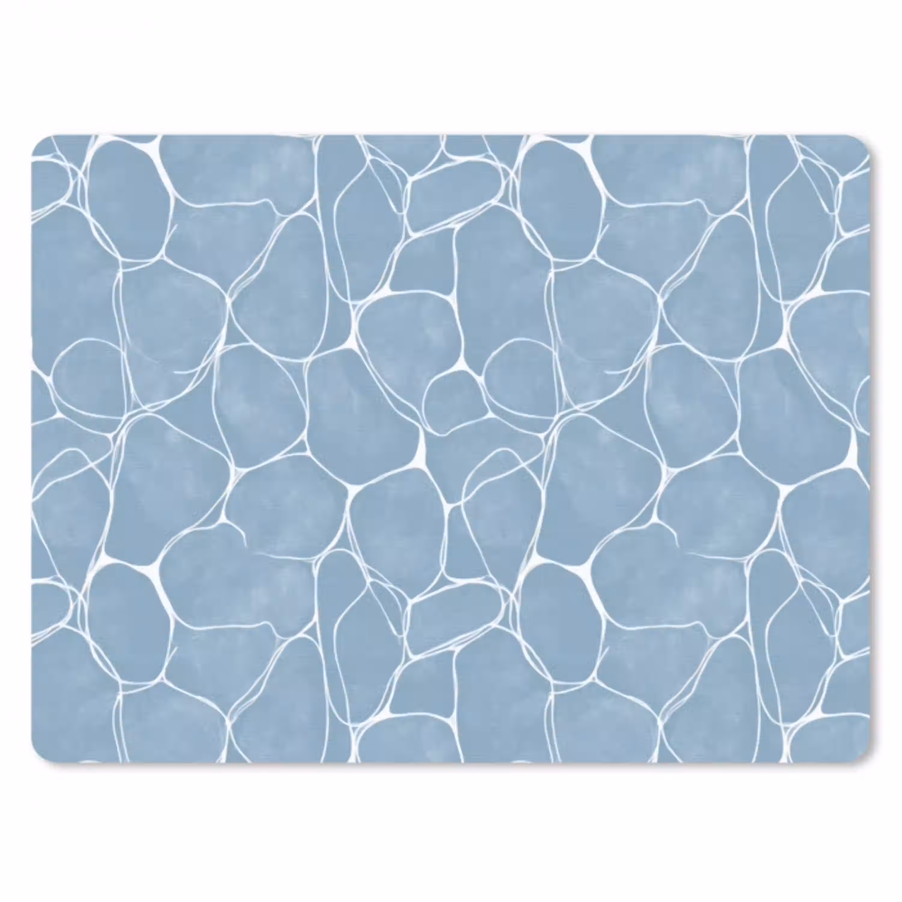 Organisch - Patroon - Blauw muismat rubber klein 262 -3d