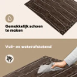 Leer - Krokodil - Mat Inductie beschemer met haakjes klein -ky-schoon-nl