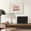 Ciao bella - Rood - Wit - Minimalistisch PET vilt klein -sfeer5