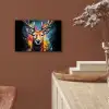 Hert - Graffiti - Dieren - Kleuren aluminium wit klein -sfeer4