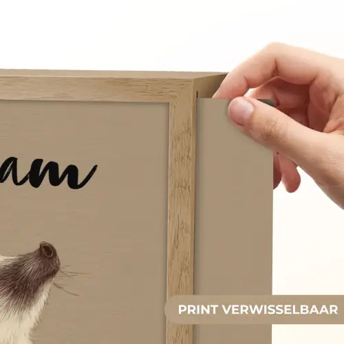 Egel - Snuitje - Bruin - Stekels Light Box met batterij (Wandlamp kind) middel -USP_websiteprintNL