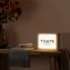 Tante - Lettercollage Light Box met kabel (Tafellamp) klein -sfeer4