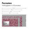 Zebra - Motief - Bordeaux - Rood Muismat XXL klein 681 -sfeer5