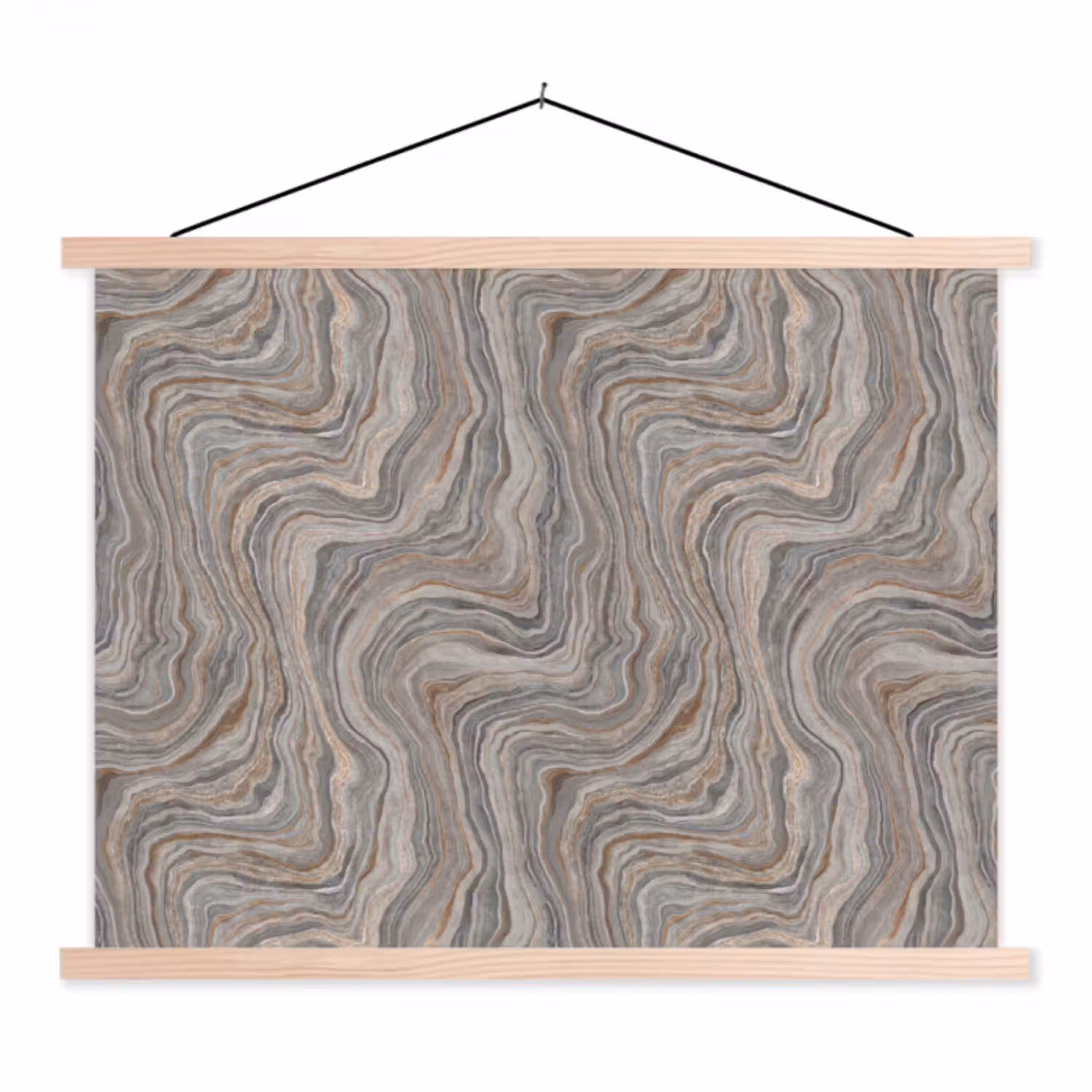 Patroon - Textuur - Grijs textielposter latten blank klein 122 -3d