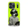 Vrouw - Sterrenhemel - Groen Telefoonhoesje iPhone 17 Pro klein -3d
