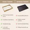 Subtiel - Structuur - Beige Dienblad Rechthoek middel 911 -USP_VergelijkingDE