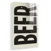 Beer - Vintage - Zwart - Beige plexiglas 5mm klein -zzzproduct_nieuw
