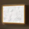 Klassiek - Marmer - Aders - Grijs Light Box met batterij (Wandlamp) middel 907 -z3d_website