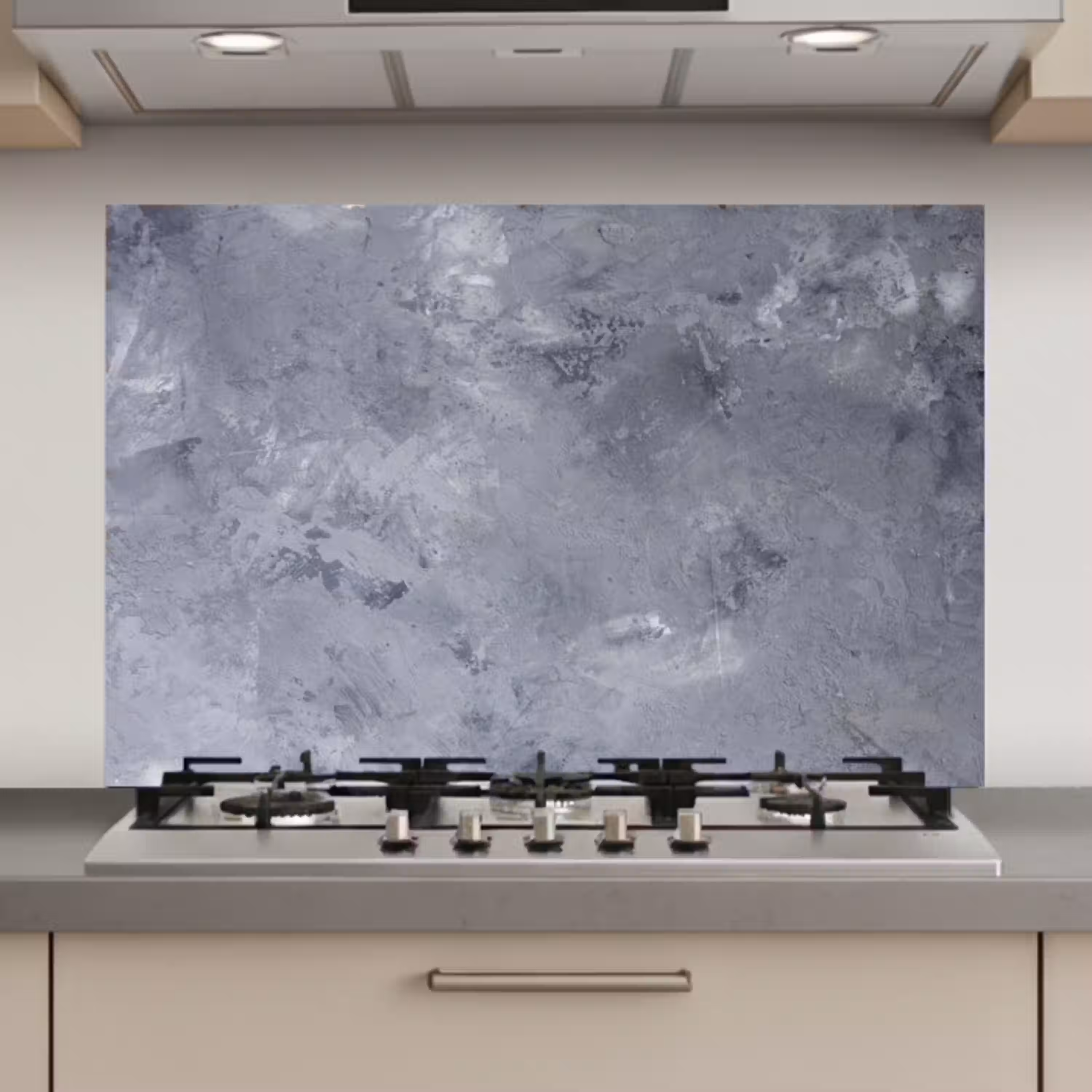 Leisteen - Beton - Retro - Structuren - Grijs - Rustiek keuken achterwand spatscherm klein -3d_website