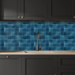 Keramiek - Structuur - Tegel - Blauw keuken achterwand 2 middel 871 -sfeer1