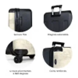 Patroon - Organisch - Beige NBS - Large koffer - Volwassenen Unisex groot -zzzzzzzbolletjes_FR