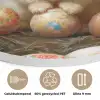 Konijn - Paaseieren - Stilleven Akoestische PET Vilt - Rond klein -closeup_NL