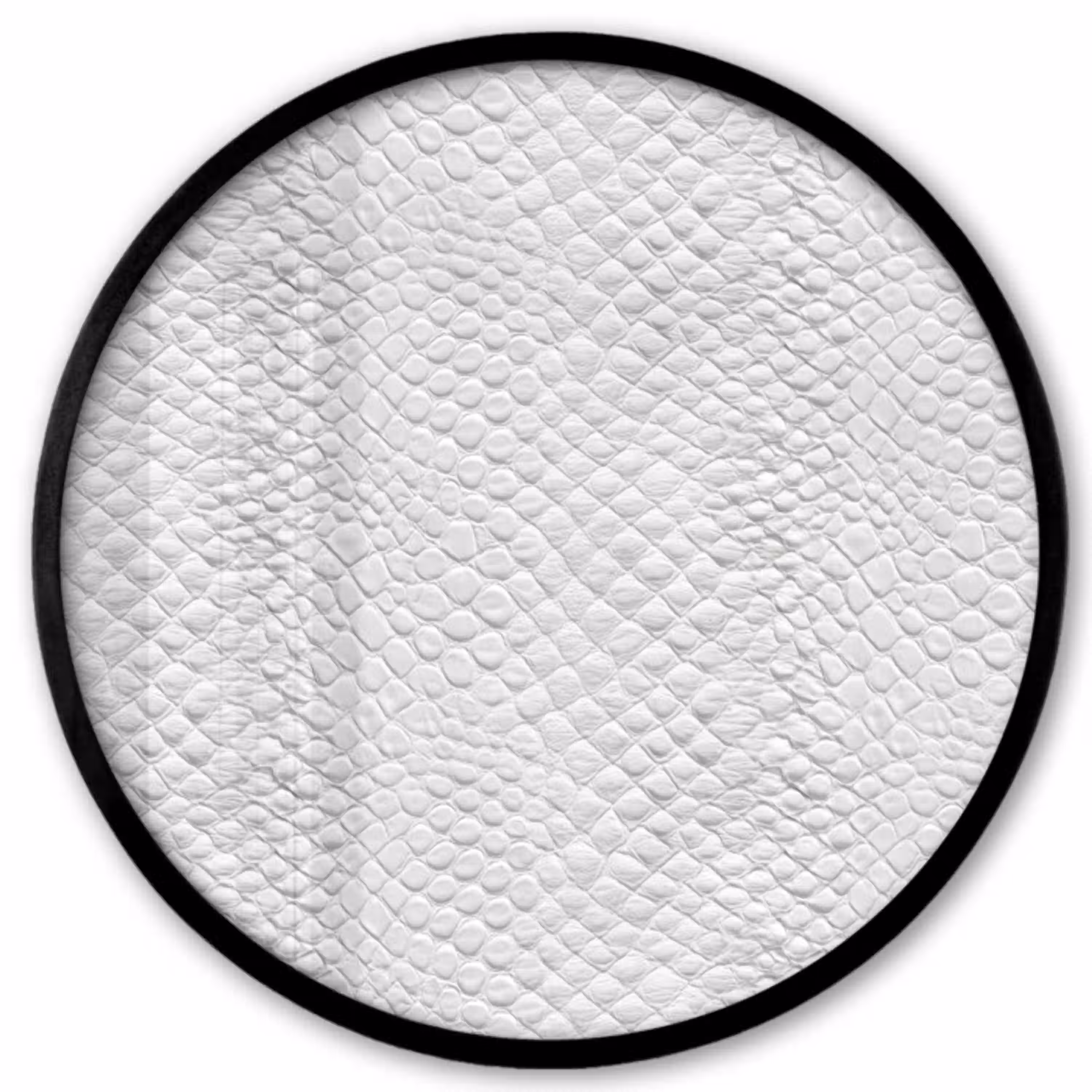 Slang - Patroon - Wit Fotolijst rond zonder passe partout klein 856 -3d