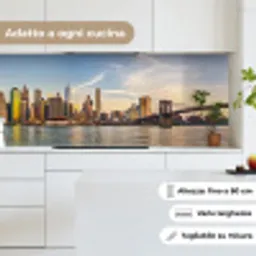 Skyline - New York - Brug - Wolkenkrabbers keuken achterwand 2 middel -sfeer4_IT