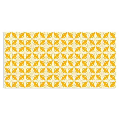 Patroon - Retro - Geel Muismat XXL klein 681 -3d_leeg