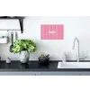 Roze - Gestreept - Belle Muursticker klein -keuken