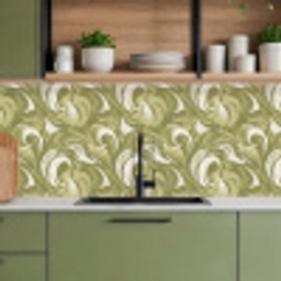 Abstract - Textuur - Groen keuken achterwand 2 middel 871 -sfeer3