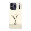 Tulp - Vaas - Beige Telefoonhoesje iPhone 17 Pro klein -3d