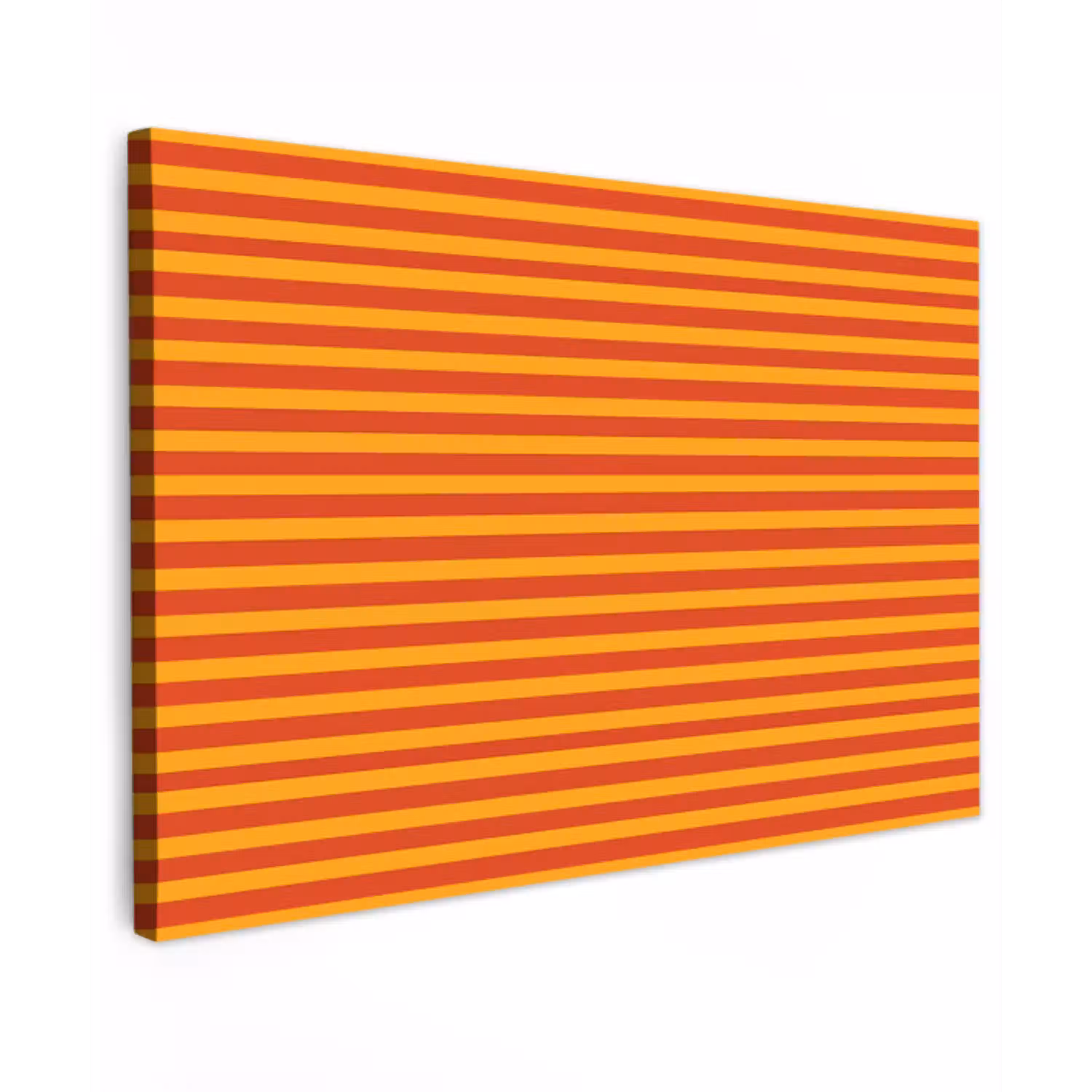 Strepen - Patroon - Oranje canvas 2cm klein 34 -z3d