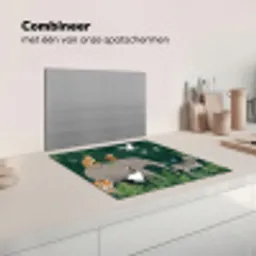 Tropisch - Jungle -  Groen Inductie beschermer vinyl 3mm middel -wsfeer7_website