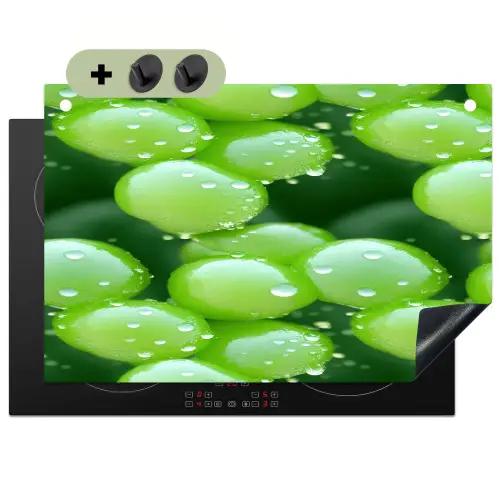 Druiven - Groen - Druppels Inductie beschemer met haakjes klein 777 -3d