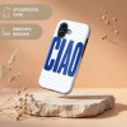 Ciao - Blauw - Stippen Toughcase MagSafe Apple iPhone 17 klein -USP_RandenV_DE
