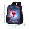 Rood Ruimtewezen in Kosmische Dans Rugzak - Zwart middel -productfoto_formaten