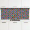 Aardbei - Rood - Blauw - Patroon keuken achterwand 2 middel 871 -3d