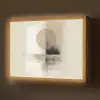 Cirkel - Compositie - Diepte - Beige Light Box met batterij (Wandlamp) middel -z3d_website