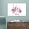 Moskee - Eid Mubarak - Suikerfeest - Kleurrijk - Ramadan - Islamitische canvas 2cm klein -sfeer4