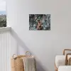 Hert - Winter - Sneeuw - Bos - Natuur - Dier tuinposter los doek klein -sfeer8