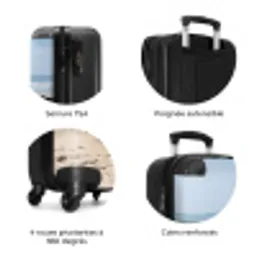 Boot - Zandstrand - Zee NBS - Handbagage koffer - Volwassenen Unisex middel zzzzzzzbolletjes_FR