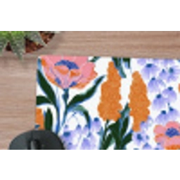 Patroon - Aquarel - Kleurrijk muismat rubber klein 262 -closeup