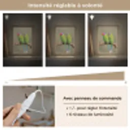 Papagaai - Tak - Natuur - Kleurrijk Light Box met kabel (Kinderlampje) klein -USP_dimbaarFR