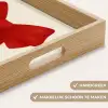 Strik - Symmetrisch - Rood - Lint Dienblad Rechthoek middel -USP_HandgreepNL