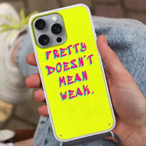 Quote - Minimalistisch - Kleurrijk Hoesje iPhone 16 Pro Max met koord klein -sfeer3