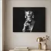 Vrouw - Cocktail - Chic Textielframe zwart klein -sfeer2