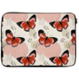 Vlinders - Retro - Kleurrijk laptophoes neopreen klein 279 -zkaufland3dotto