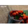 Vrouw - Frambozen - Bladeren Placemat vinyl groot -closeup
