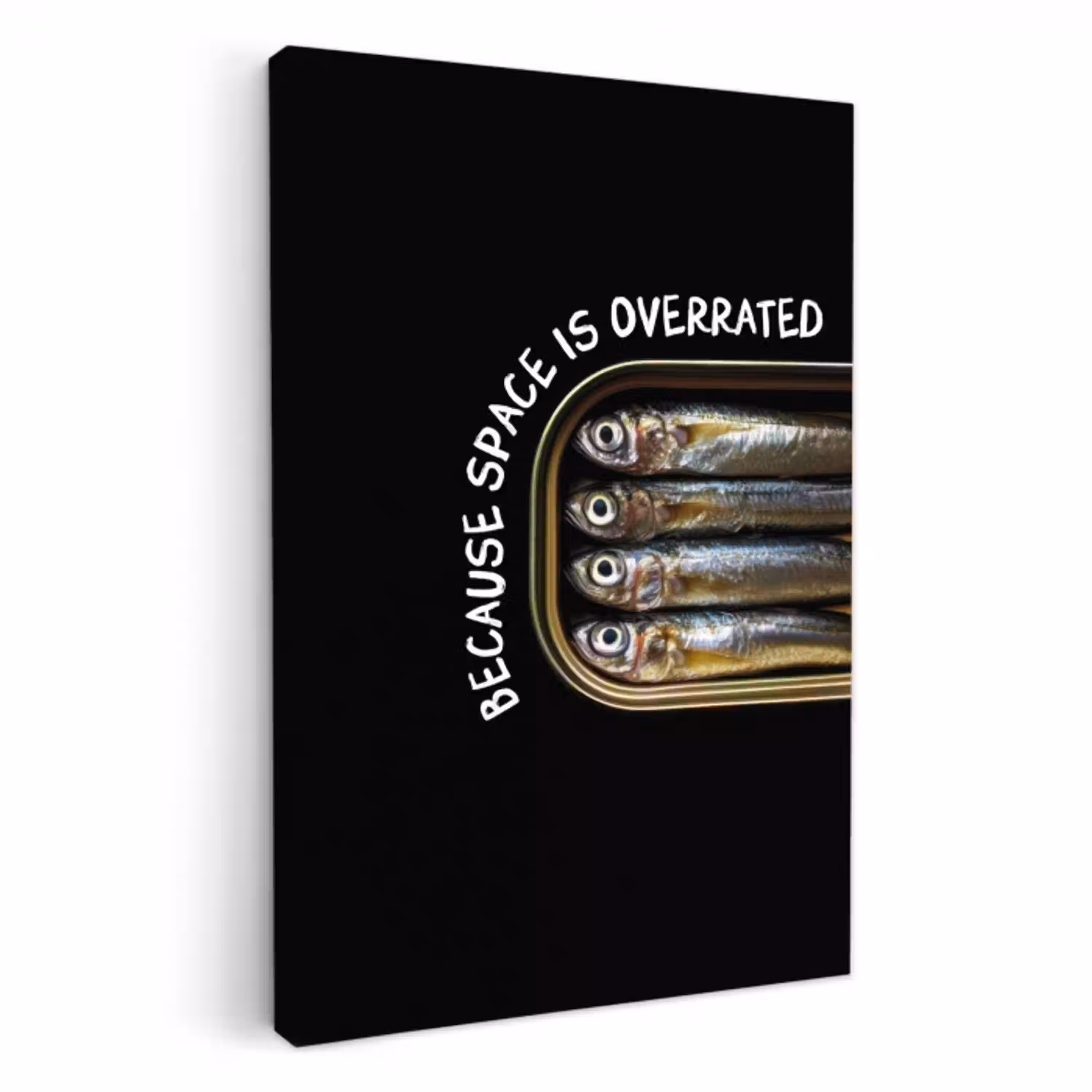 Sardines - Tekst - Vis - Blik KitchenYeah - Keuken - Canvas klein -3d