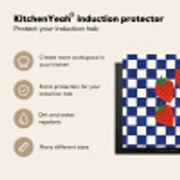 Geblokt - Blauw - Aardbeien Inductie beschermer vinyl 3mm middel -vsfeer2_ENG