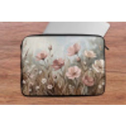 Bloemen - Botanisch - Schilderij - Pastel - Rustiek laptophoes neopreen klein -tafel