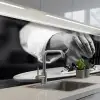 Chef - Garnering - Gerecht keuken achterwand 2 middel -3d_schuin