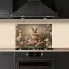 Haas - Stilleven - Bloemen keuken achterwand spatscherm klein -sfeer1