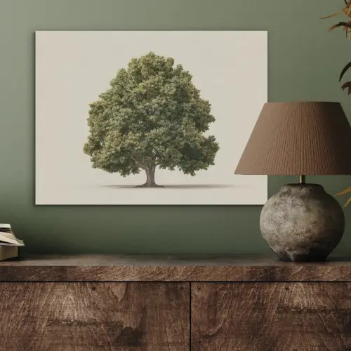 Eikenboom - Groen - Lichte achtergrond PET vilt klein -sfeer2