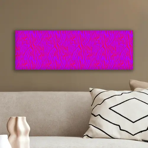 Zebra - Neon - Roze - Paars canvas 2cm klein 828 -sfeer3