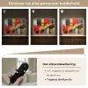 Abstracte kunst - Goud - Zwart Light Box met batterij (Wandlamp) middel -USP_dimbaarNL